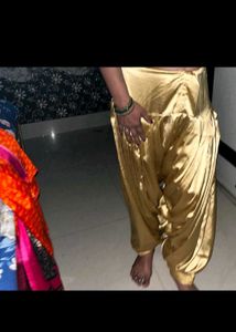Golden Satin Salwar