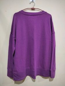 Purple Relaxed Fit Sweatshirt