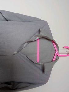 Gray Button-Down Shirt