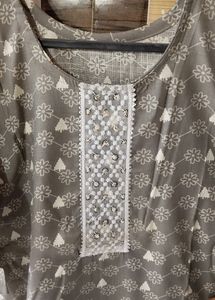Cotton Kurti Dupatta &amp; Pajama