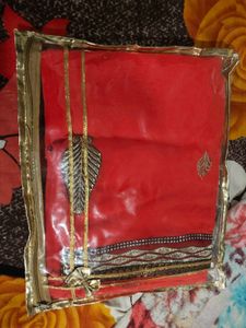 Elegant Red Saree