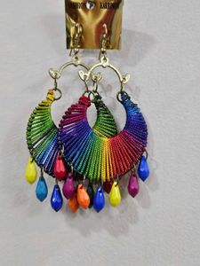 Rainbow Teardrop Earrings