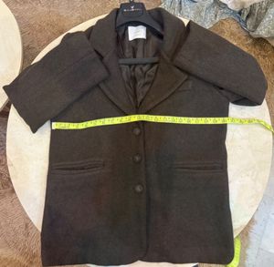 Stylish Brown Wool Blend Blazer