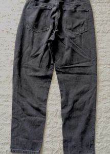 High Waist Black Denim Jeans