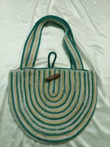 Cotton Jute D Shape Bag