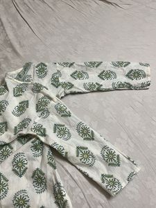 Cotton V-Neck Short Kurti