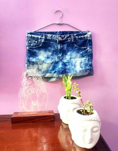 New Tie-Dye Blue Shorts (Women)