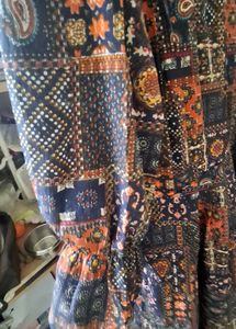 Patterned Midi Dress