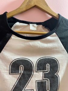 Crop Top with &#39;23&#39; Graphic