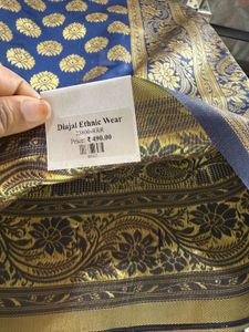 Navy Blue Silk Saree