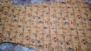 Floral Print Yellow, Black, &amp; Brown Gown(Maksi)