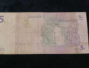 Rare 1997 Congo 5 Francs Banknote