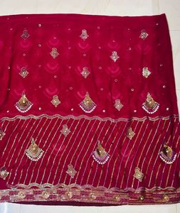 Elegant Maroon Saree