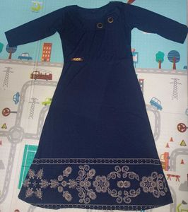 Elegant Navy Blue Dress