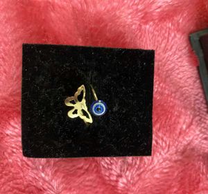 Butterfly Evil Eye Earring