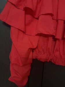 Red Crop Top