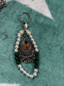 Elegant Beaded Peacock Keychain only 2 pics