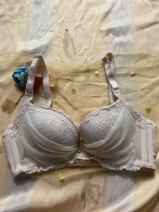 Off White Broadbelt Bra