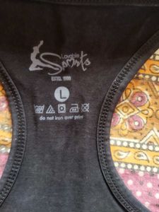 Black Racerback Tank Top