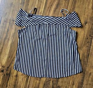 Striped Off Shoulder Top