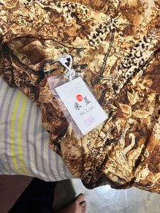 Brown Print Dress