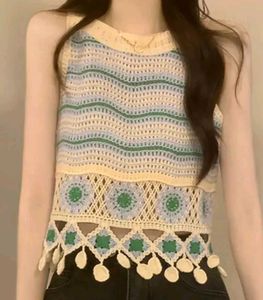 Crochet Knit Tank Top