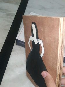 Painted Dress Art on Wood