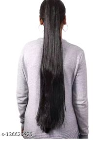 Honbon Nakli Hair Synthetic Black Straight🖤