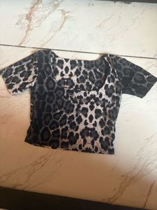 Leopard Print Crop Top made in Thailand