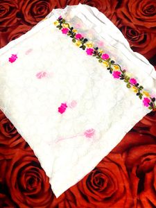Embroidered White Kurta Set