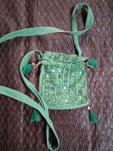 Green Sling Bag