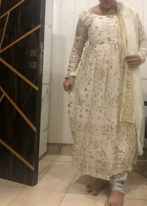 Purple Embroidered Kurta Set