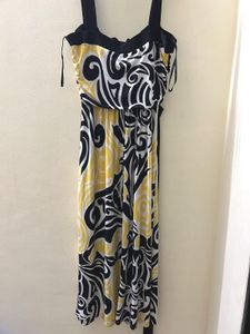 Abstract Print Maxi Dress