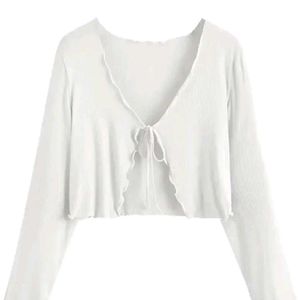 🤍white cardigan🤍