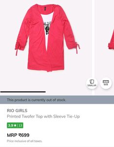 Rio Girls Top From Trends Ajio