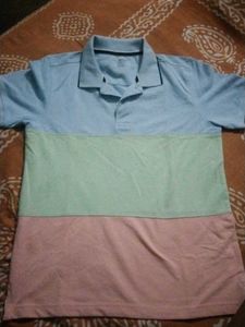 2 Cotton Polo T shirts - Yellow Large Sizewith few