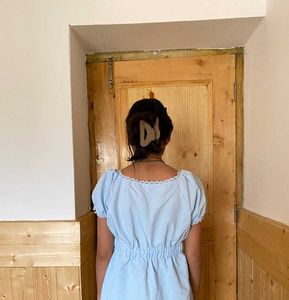 Savana Light Blue Gathering Top