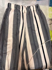 H&amp;M Striped Wide Leg Pants *free Shipping*