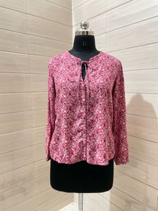 Tom Tailor Floral Print Tie-Neck Blouse