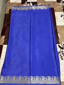 Plain Viloet Fancy Silk Saree