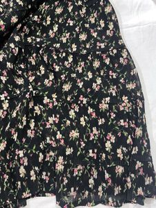 Flared Skirt With Floral Details
