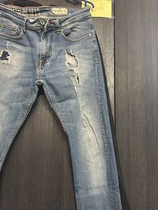 Damaged Blue Being Human Jeans