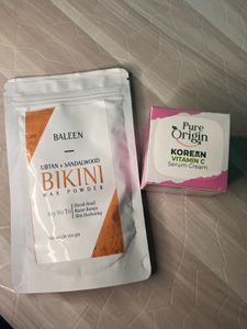 Baleen Bikini Wax Powder & Korean Vitamin C Cream