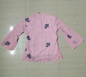 Tops &amp; Tunics | . Party Wear Pink top. with a embr