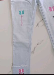 Embroidery Work Slim Fit Jeans