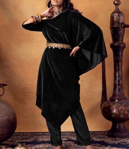 Beautiful Indya Velvet Cotton Kurta Set With Belt