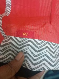 Brand W Red Ethnic duppata