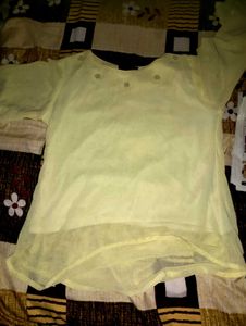 Yellow Sheer Top