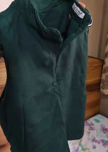 Sleeveless Green Top