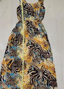 Beautiful Animal Print Long Dress❣️